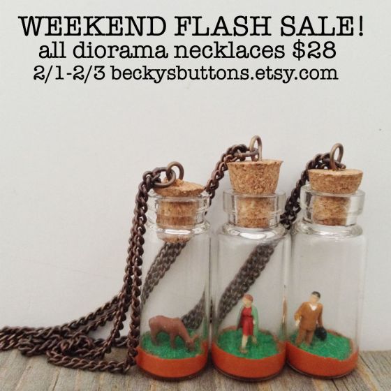 Weekend Flash Sale: Diorama Necklaces
